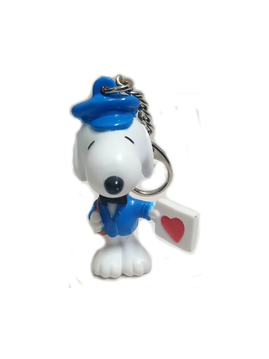 Peanuts Snoopy Valentine's Mailman Keychain