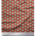 thumbnail image 1 of Soimoi Rayon Fabric Artistic Floral Printed Fabric 1 Yard 56 Inch Wide, 1 of 3
