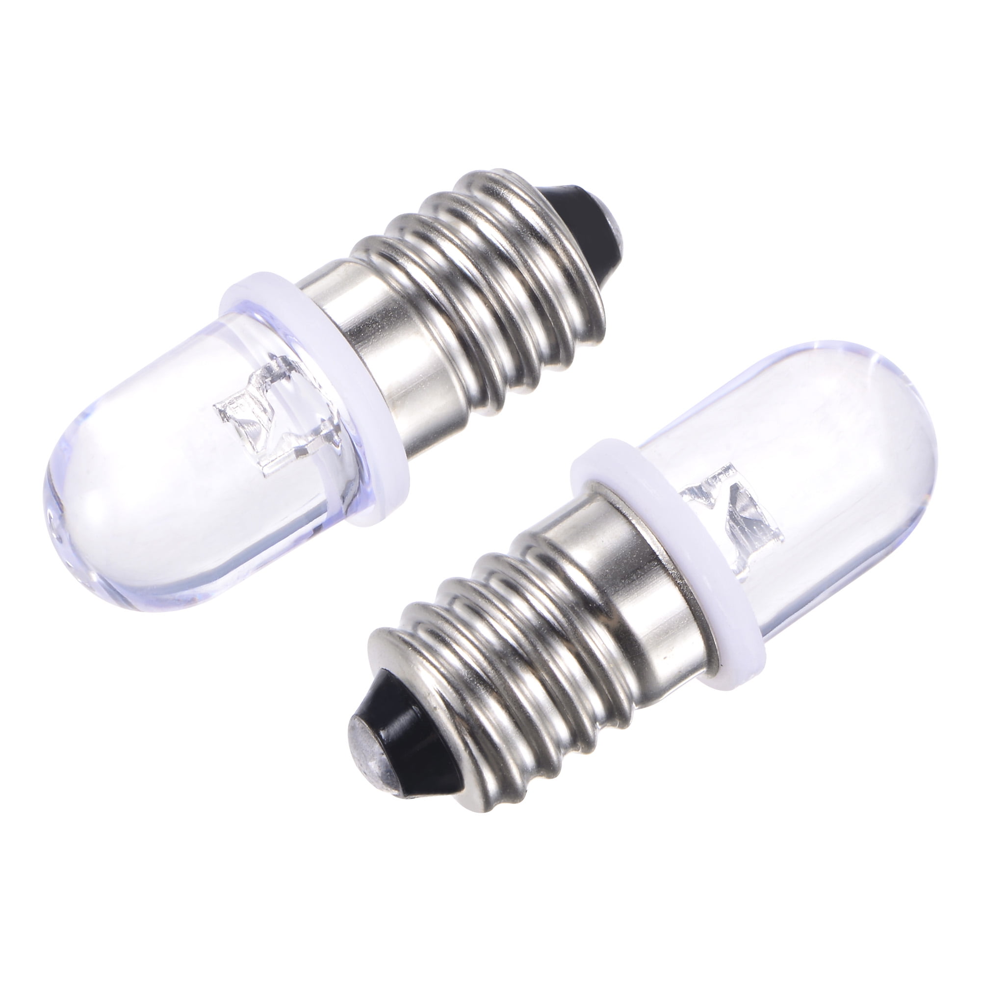 2 Cell tubular MES E10 miniature flashlight screw bulb 1X LED Torch lamp 3volt 