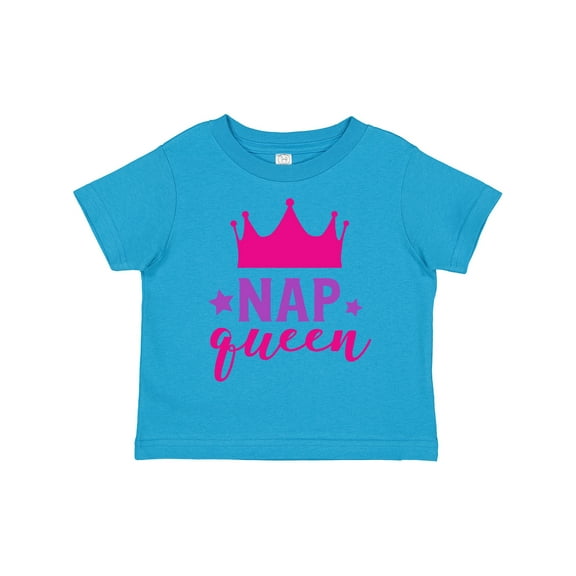 Inktastic Nap Queen, Crown, Stars - Pink Purple Girls Toddler T-Shirt