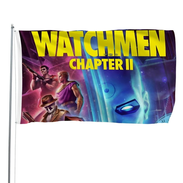 Watch Man Bandera impresa con temática, regalo perfecto para fanáticos, amigos y familiares, y adecuada para actividades al aire libre e interiores, decoraciones de fiesta. 120*180CM