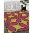 thumbnail image 3 of Ahgly Company Machine Washable Indoor Round Transitional Dark Golden Rod Brown Area Rugs, 7' Round, 3 of 7