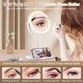 thumbnail image 4 of Espejo de maquillaje MOMOKUBA de doble cara con aumento de 1x/20x, 4 of 7