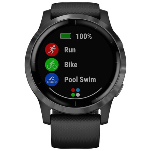 Garmin vivoactive 4 45mm GPS Watch Slate Black Walmart