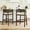 Walnut, variant on Christopher Knight Home 29.5" Upholstered Bar Stools, Wood Frame with Rattan Back, Light Ash, Set of 2