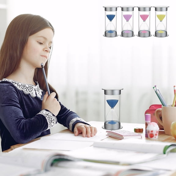 Sand Timer Hourglass - Fluorescent Sand, Wooden Frame, 5-minute Kitchen Baking Tool, Decorative Desk Ornament, Gift for Youth or Friend, Topliu