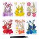 thumbnail image 1 of Paquete De Material De Plantas Secas Paquetes de material de flores secas de 6 piezas Kit de pinzas y flores secas prensadas reales, 1 of 6