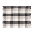 thumbnail image 4 of REDEARTH Classic Throw Blanket -Herringbone Medium Weight Soft Lap Blanket for Sofa Bed Couch Chairs loveseats car, Living, Indoor/Outdoor use 100% Cotton (50x60; Black), 4 of 9