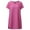 Pink, variant on Women's Casual V Neck Sleeve Dress Summer Solid Short Flowy Comfortable Stylish Everyday Wear 2025 Vacation Dress Stylish Beach Sundress