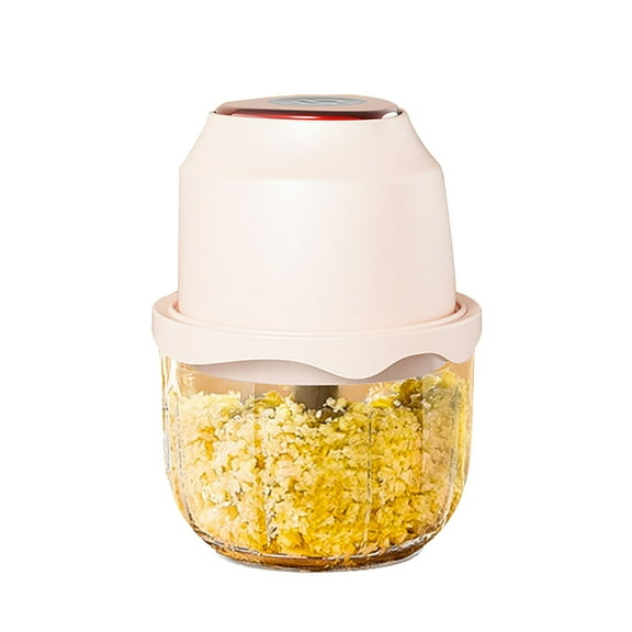 Meat Grinder Household Automatic Food Processor With Multifunction Mini Design And Plastic Body For Grinding Blending And Baby Food, 8X6X8In 2.5Lb