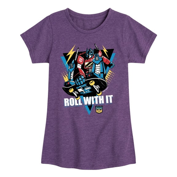 Transformers - Roll With It - Girls Fitted Short Sleeve T-Shirt