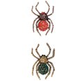 thumbnail image 3 of maskred Femmes Rétro Strass Araignée Broche Animal Vêtements Pull Broche Épingle Filles Alliage Corsage Rouge, 3 of 8