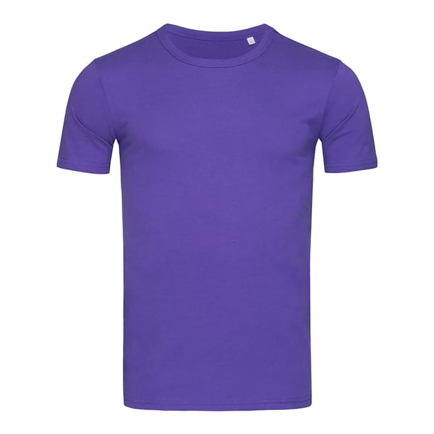 Stedman Stars - Camiseta de cuello redondo modelo Morgan para hombre (Lila Profundo)