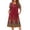 Red Feather, variant on Ekouaer Patio Dress Housecoat Dusters Soft Pajamas Dresses Women's Nightgown Short Sleeve Sleepwear
