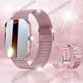 thumbnail image 2 of New +3pc Straps Smart Watch Women Men Smartwatch Sport Smart-watch For Android IOS Fitness Tracker With BT Call Music Heart Rate Gold_18 Original Box, 2 of 7