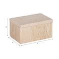 thumbnail image 4 of Rectangular Travertine Decorative Boxes for Home Decor - Keepsake Storage Box with Lid for Shelf and Living Room Styling - Modern Storage Organizer for Jewelry and Small Accessories - 3", Tan, 4 of 14