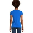 thumbnail image 4 of No Boundaries Scoop Neck Tee with Short Sleeves, 1 or 3-Pack, Women’s, 4 of 5