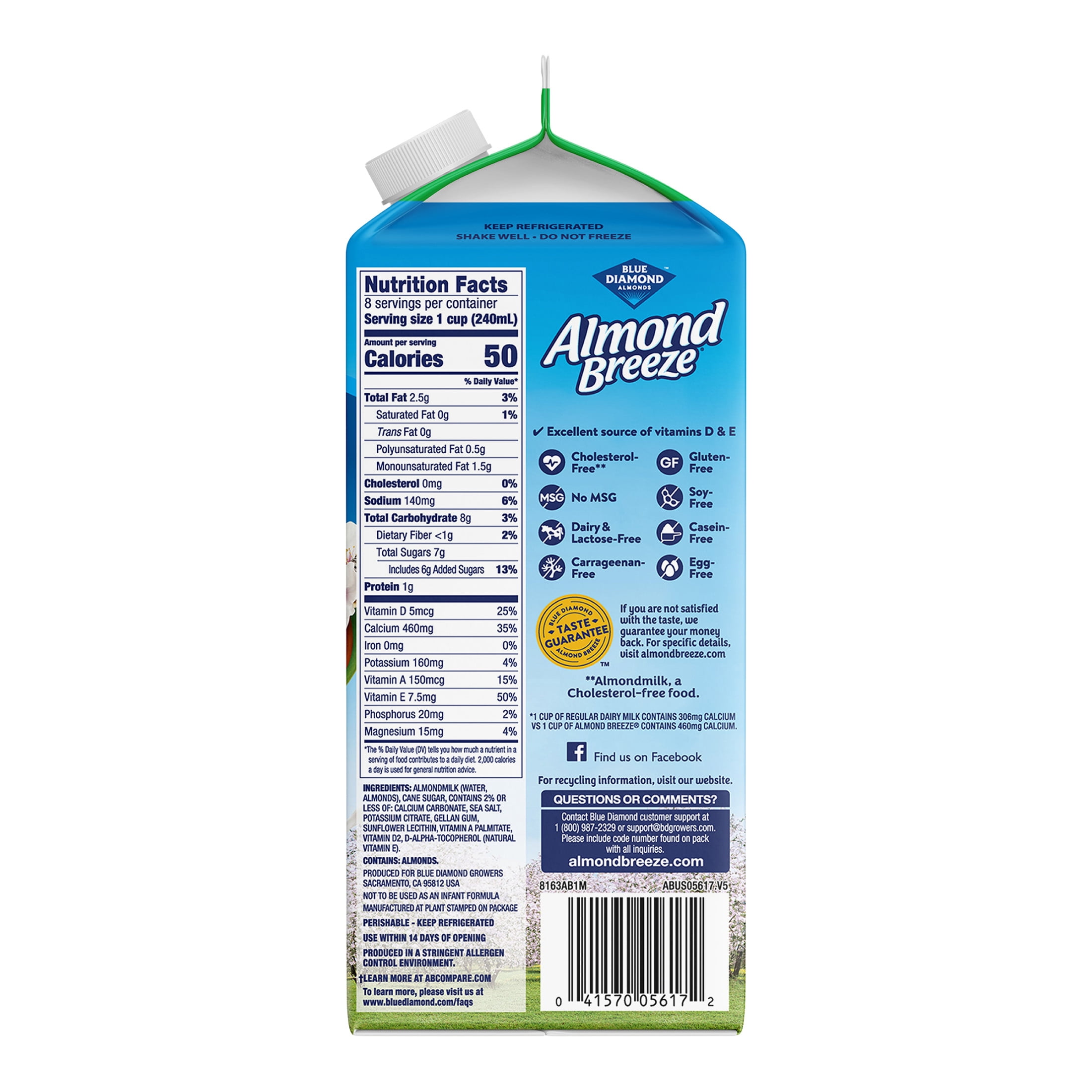 Almond Breeze Original Almondmilk, 64 oz