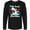 AB-Black, variant on Inktastic Shark Holly Jawly Christmas Long Sleeve T-Shirt