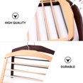 thumbnail image 3 of 4pcs Multifunctional Non-slip Wooden Hanger Clothes Pants Drying Hanger, 3 of 6