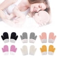 thumbnail image 2 of 1 par de guantes de punto para bebés y niños de invierno, guantes cálidos de felpa con dedos completos para niños pequeños, 2 of 5