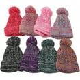 thumbnail image 2 of YooGuoGuo Women Winter Knitted Beanie Hat Pompom Colorful Knit Cap Warm Skull Cap, 2 of 5
