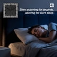 thumbnail image 4 of Black Geometric Wooden Wall Clock Silent Non Ticking, White Greek Key Design Burlap Modern Art Square Wall Clocks Battery Operated, Decor Clock for Home Office, Living Room, Kitchen, 12 Inch, 4 of 9