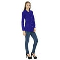 thumbnail image 3 of Long Sleeve Button Down Top Women Wear Casual Kurta Cotton, 3 of 4