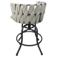 thumbnail image 2 of Metalona Swivel Tilt Counter Stool 26" Seat - White Vinyl - Gray Metal Base, 2 of 2