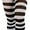 Horizontal Stripes - Black/White, variant on ToBeInStyle Women's Jazzy Striped Optical Illusion Tights - Black/White