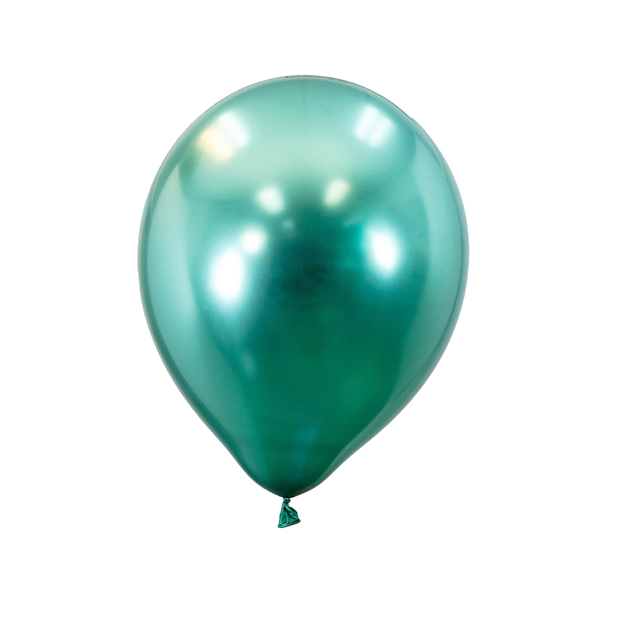 Chrome Party Balloon Pack, 12Inch, 50Count Green