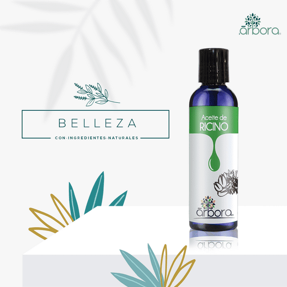 2 ACEITES DE RICINO ARBORA CUIDADO DE PIEL Y CABELLO 90ML