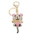 thumbnail image 2 of Colgantes de llavero Llavero de diaColgantes de llavero, llavero con forma de tigre pequeo y lindo con forma de animal con diamantes de imitación tachonados para regalo para decoración, 2 of 8