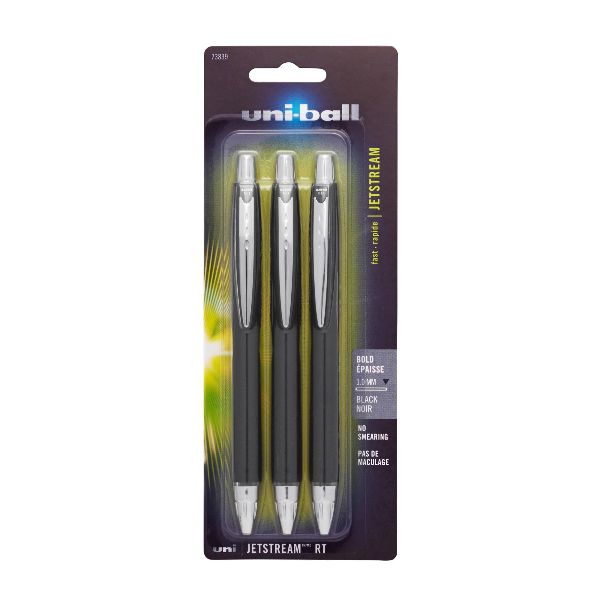 uniball® JetStream™ RT Retractable Ballpoint Pens, Bold Point, 1.0 mm