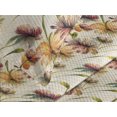 thumbnail image 3 of Ambesonne Floral Quilted Coverlet 3 Pcs, Vintage Botanical Flower Art, King Size, Cream Pistachio Green, 3 of 4