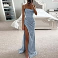 thumbnail image 2 of Sngxgn Women's Full Slip for Under Dresses Sexy Long Sleeveless Dress(Blue,XL), 2 of 5