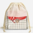 thumbnail image 4 of Practical Moistureproof Storage Bag Dustproof Drawstring Non Woven Fabric Clothes Storage Bag for Home-Beige,45cm, 4 of 8