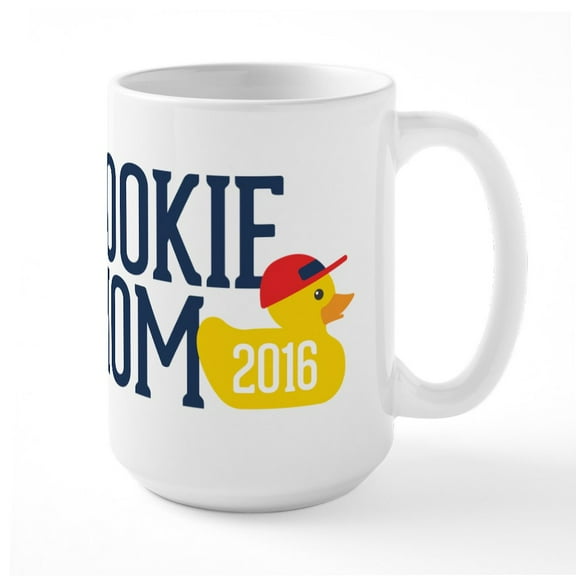 CafePress - Rookie Mom Large Mug - 15 oz Ceramic Large White Novelty Mug