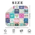 thumbnail image 4 of Pioneer Flower Floral Print Pattern Dish Drying Mat for Kitchen 1 Pack, Ultra Absorbent Microfiber Dishes Drainer Mats,16"x18", 4 of 6