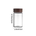 thumbnail image 3 of Dvumao Borosilicate Glass Storage Jar with Maple Wood Lid, Container for Coffee Beans, Tea, Spices & Grains, Heatproof & Clear Kitchen Organizer, 3 of 6