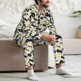 thumbnail image 7 of Picia Game Controller Pattern Men’s Long-Sleeve Sleepwear Set - Soft 2-Piece Loungewear with Pockets, Comfy PJs for Relaxing Nights-Large, 7 of 7