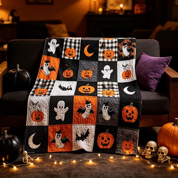 Halloween Decoration Indoor Outdoor Clearance Under $5.00! Thanksgiving Fall Decorations for Home, Halloween Soft Carpet Living Room Decoration