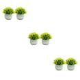 thumbnail image 4 of Guardoinrt 2piece Potted Simulation Plants Adding Beauty And Style To Any Setting Durable Pot Bonsai Ornament yellow 3Set, 4 of 6