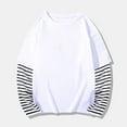 thumbnail image 2 of SHENGSI Boys and Girls Spring and Autumn Long-Sleeved Cotton Fake Two-Piece Striped Top T-Shirt, Boys Girls Spring Fall Long Sleeve Cotton False Two Pc Striped Top T Shirt, 2 of 5
