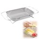 thumbnail image 3 of Cesta plegable de acero inoxidable para fregadero, lavabo retráctil para verduras | Escurridor de fregadero extensible para secar platos | Escurridor sobre el fregadero para tazas, platos y ollas |, 3 of 4