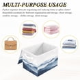 thumbnail image 6 of Yayeee Collapsible Cube Storage Bin with Lid Fabric Closet Decorative Basket with Handles, Watercolor Mountains, 6 of 7