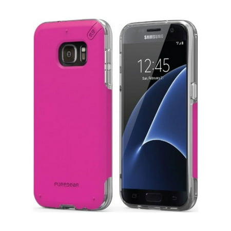 PureGear DualTek PRO Airtek Suspension Samsung Galaxy S7 Protection Case - Pink