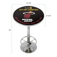 thumbnail image 2 of Miami Heat 2013 NBA Champions Bar Table with Adjustable Footrest and Acrylic Top, 2 of 5