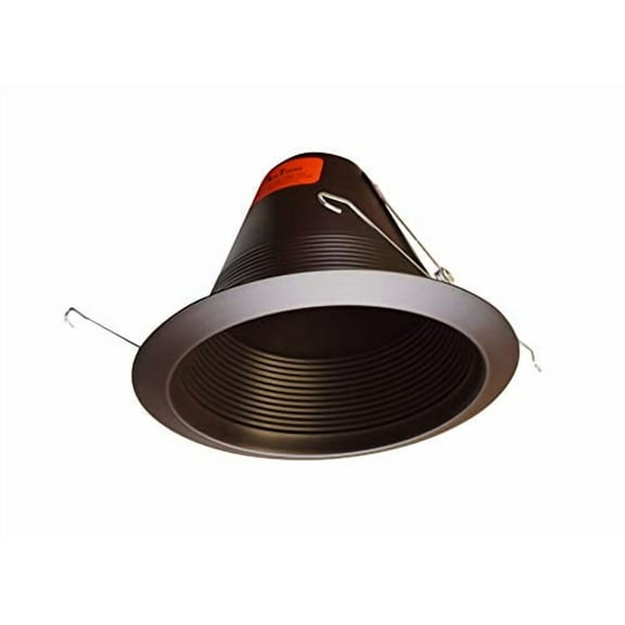 Nicor Lighting 17550AOB Baffle Light Fixture Round Downlight Trim - Oil Rubbed Bronze