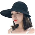 thumbnail image 5 of Sombrero de Paja con Visera para Mujer CHAO Color Negro, 5 of 5